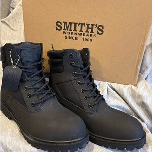 Smith's Black Men's Work Boots
